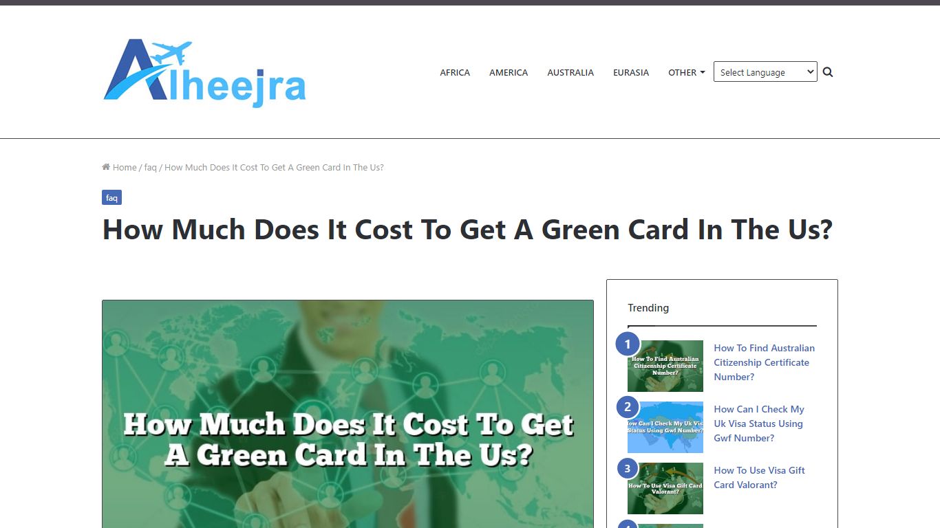 How Much Does It Cost To Get A Green Card In The Us?